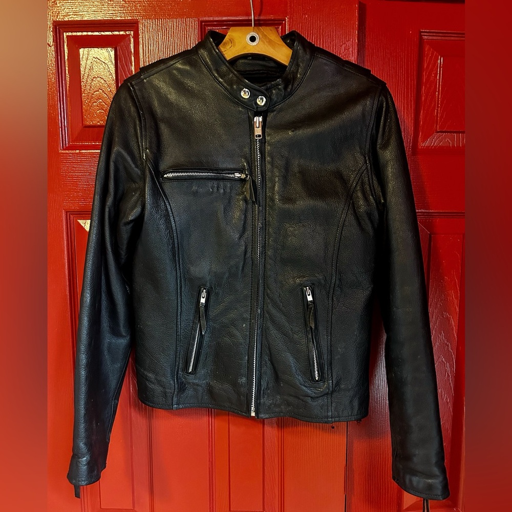 Wilsons Leather Moto Cafe Jacket Womens